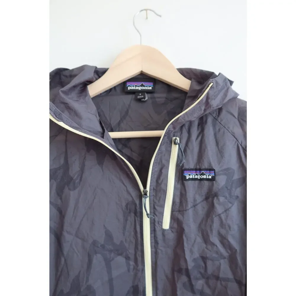Patagonia Houdini Jacket Tropi Birds Plume Grey Women's Small - Picture 2 of 7